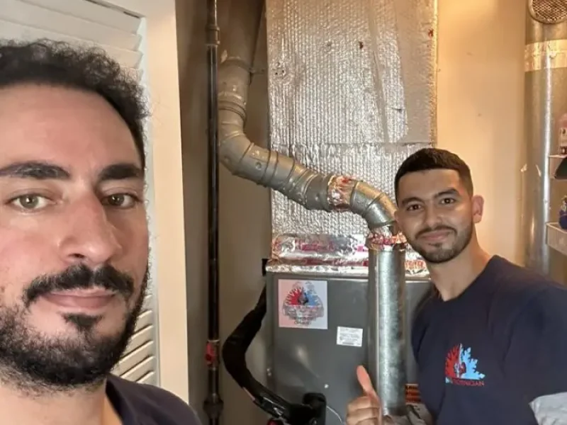 M&S Technician technician performing boiler repair and installation in Woodland Park, NJ